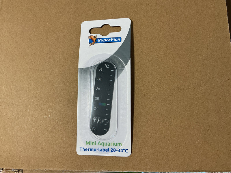 Mini aquarium Thermo-label