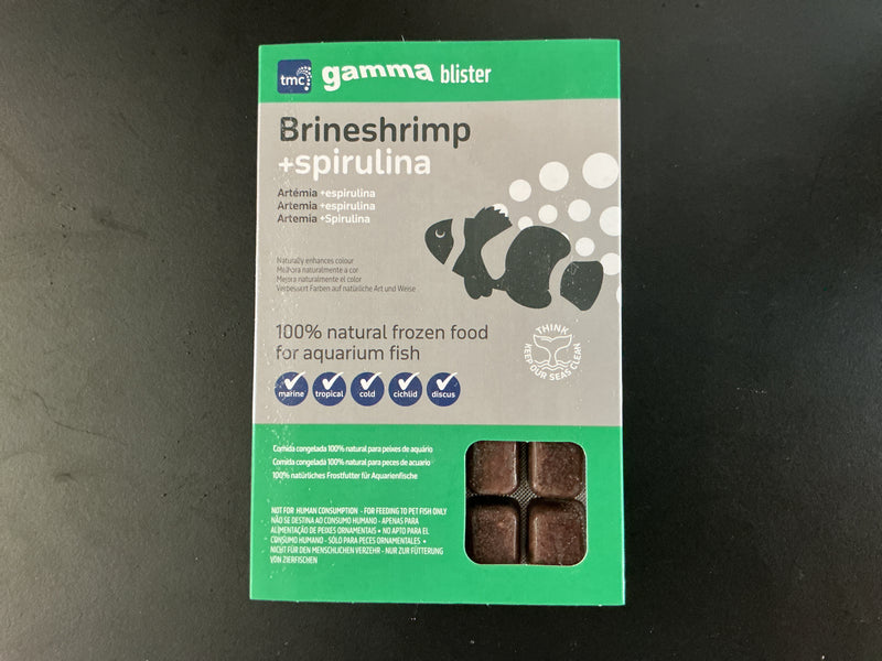 Gamma Frozen Brineshrimp + Spirulina 100g Blister Pack
