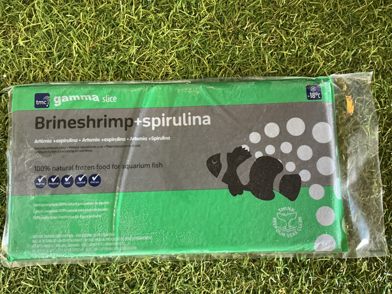 Gamma Frozen Brineshrimp + Spirulina 250g Slice