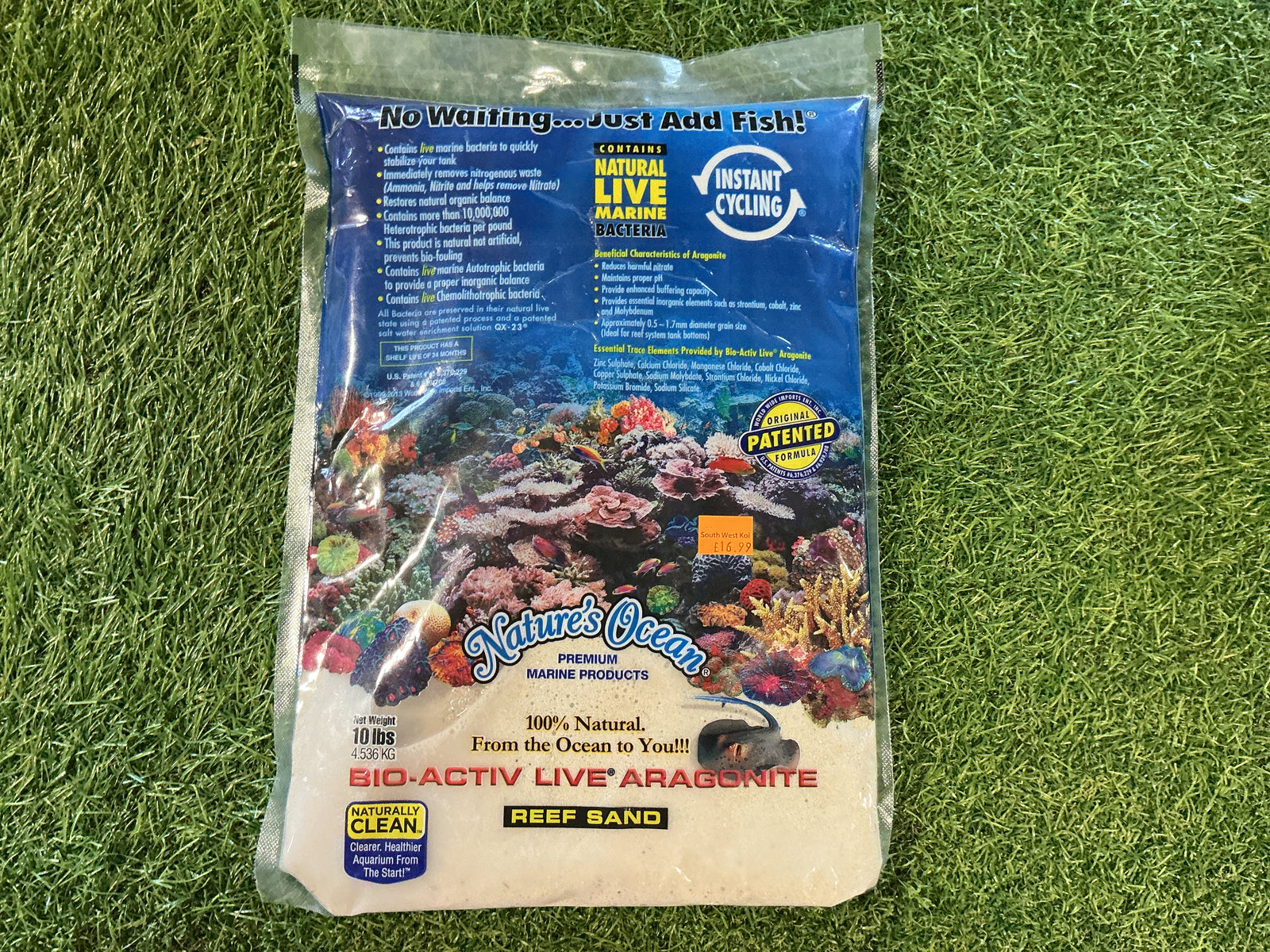 Natures ocean bio active live sand 10lbs