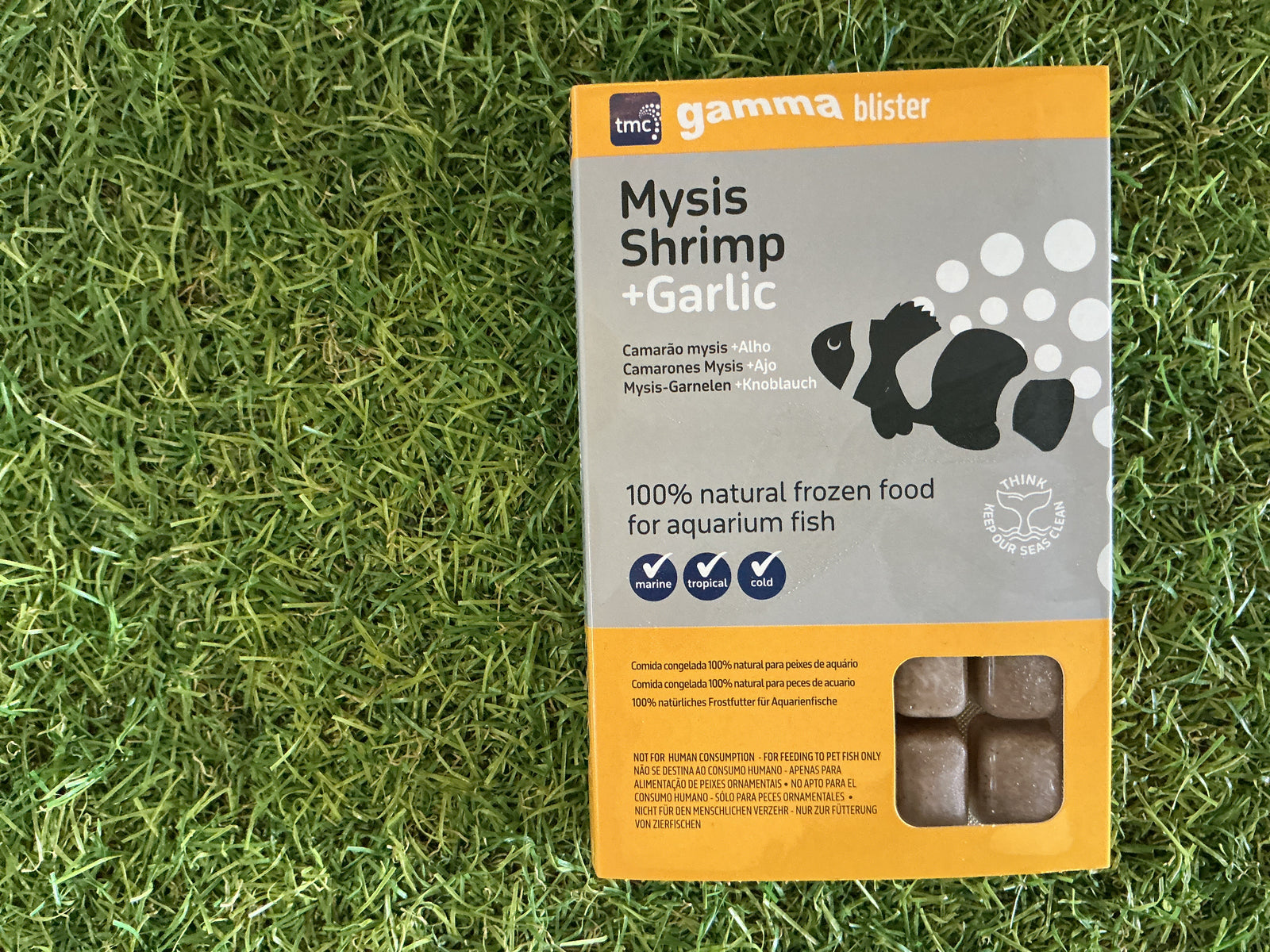 Gamma Frozen Mysis Shrimp & Garlic Blister Pack 100g