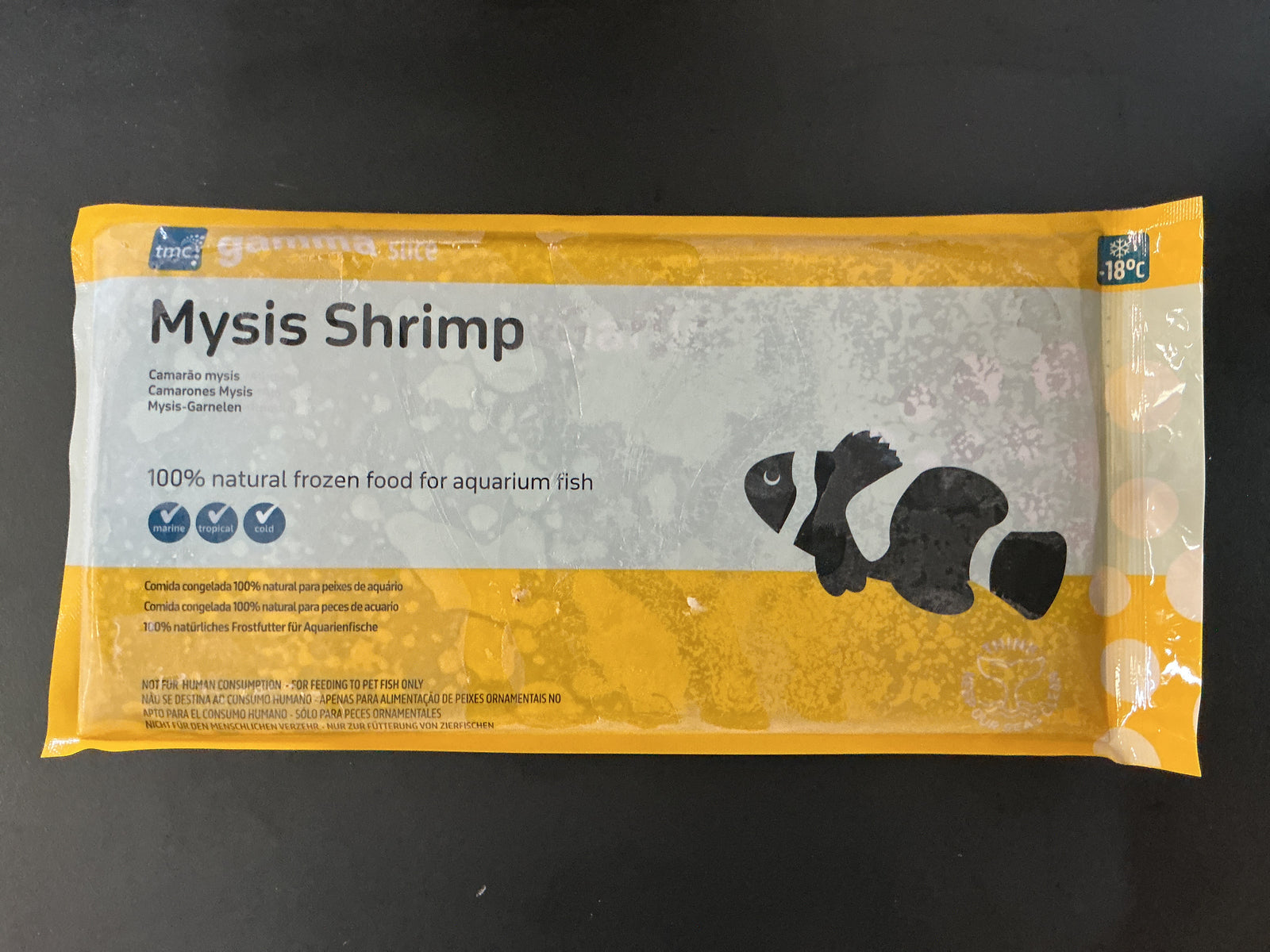 Gamma Frozen Mysis Shrimp 250g Slice