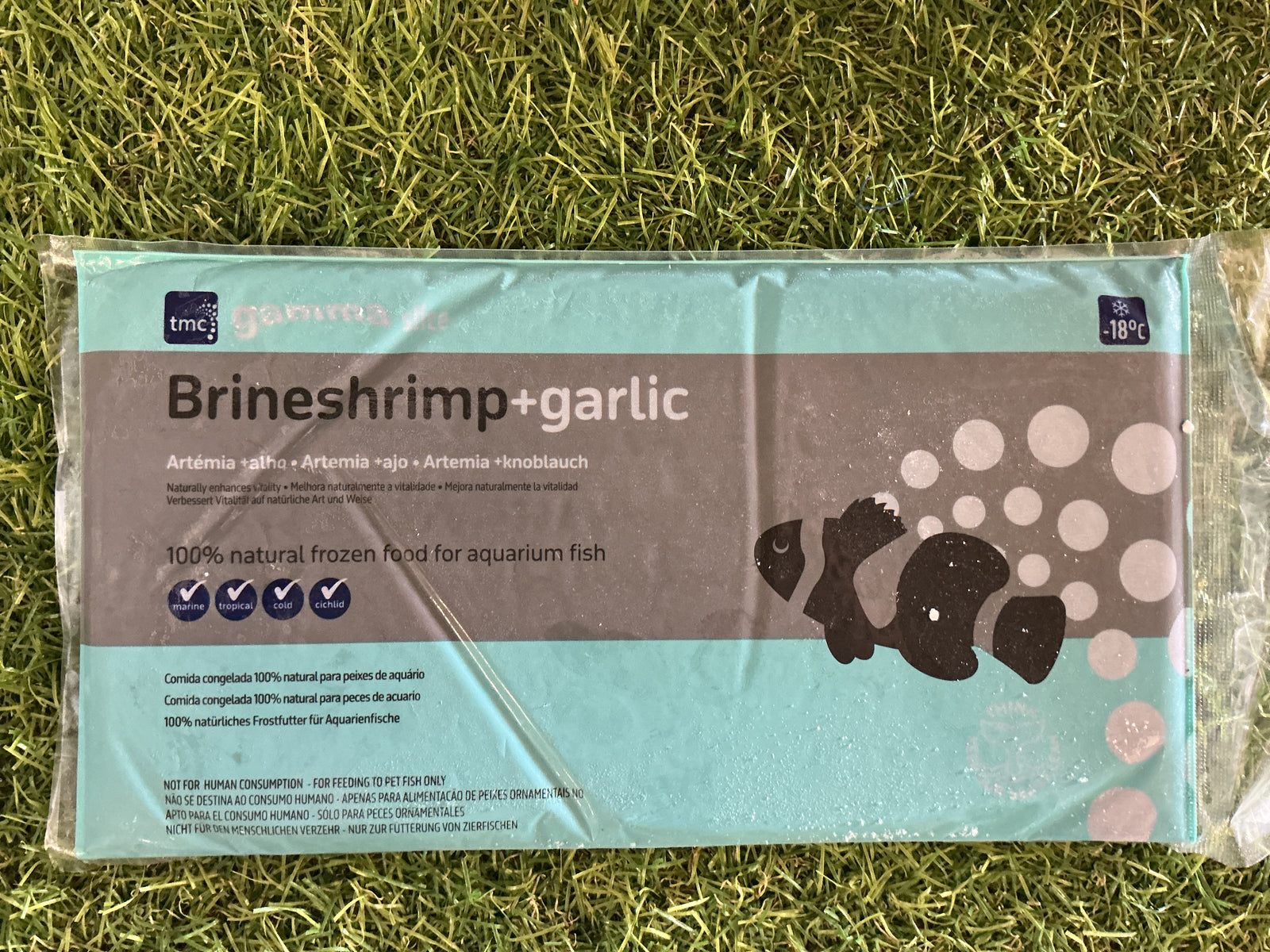 Gamma Frozen Brineshrimp + Garlic 250g Slice