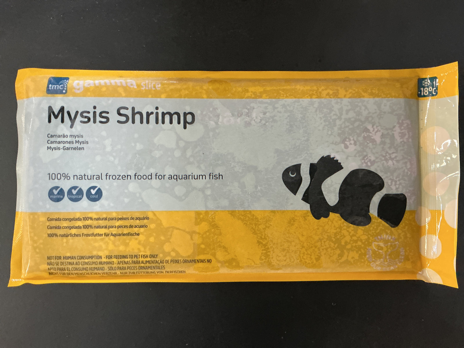 Gamma Frozen Mysis Shrimp 250g Slice